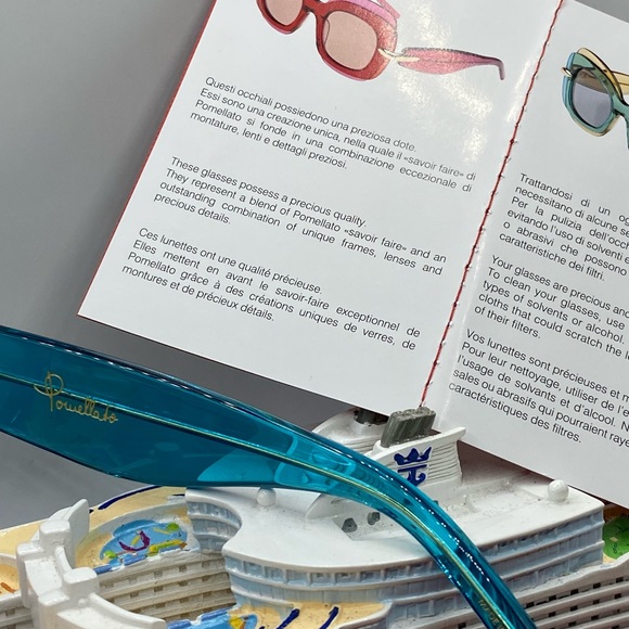 🏆Pomelatto PM0042S ❤️Blue Gorgeous 100% Authentic‼️Made in Italy 🇮🇹🏆‼️ - Picture 9 of 13